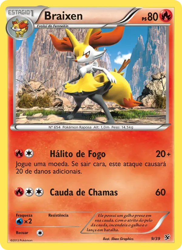 Braixen 9/39 Conjunto para Iniciantes Kalos