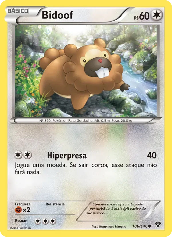 Bidoof 106/146 XY