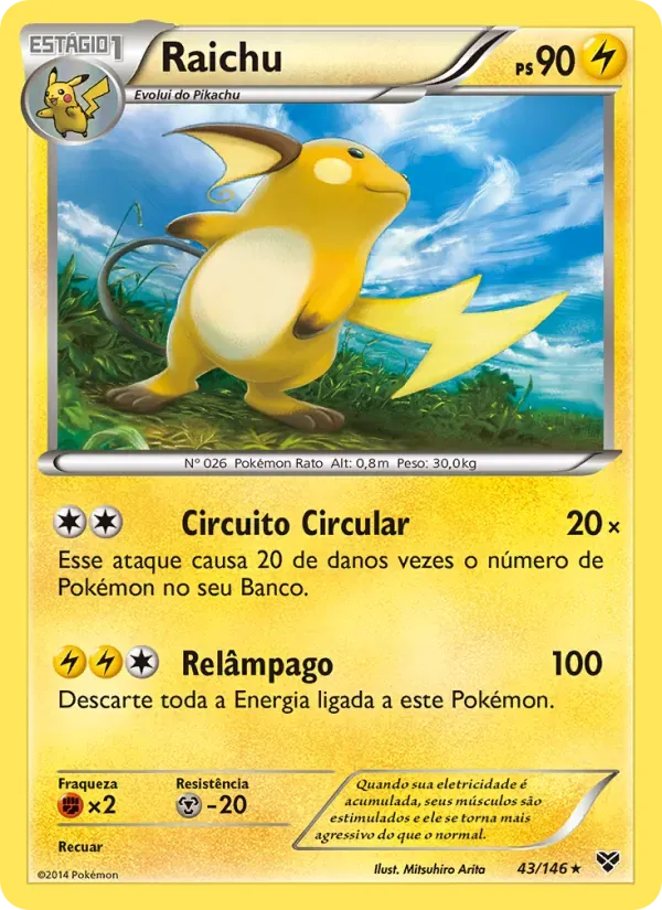 Raichu 43/146 XY