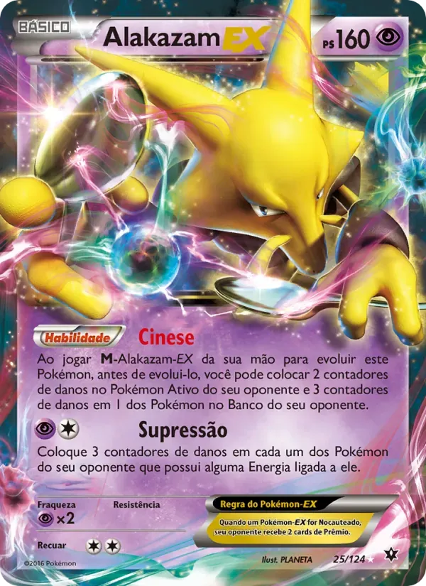 Alakazam EX 25/124 Fusão de Destinos
