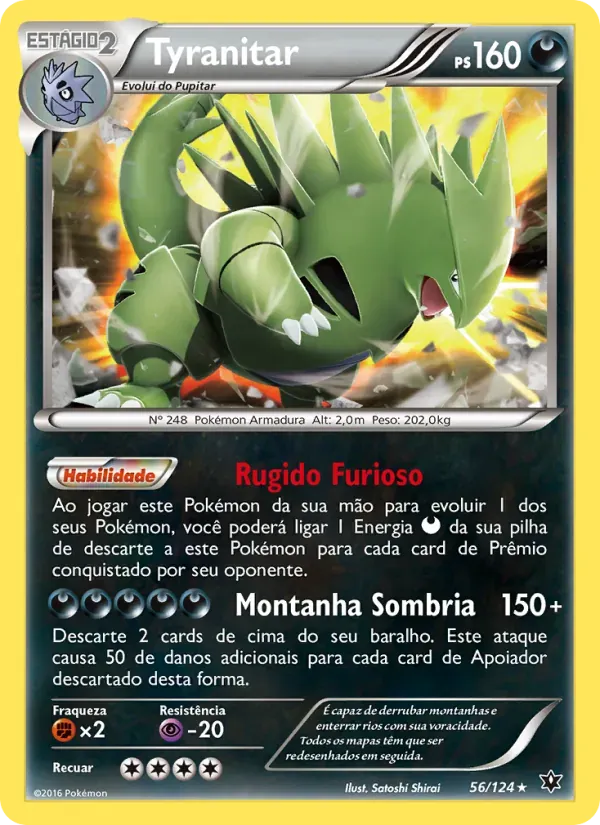 Tyranitar 56/124 Fusão de Destinos