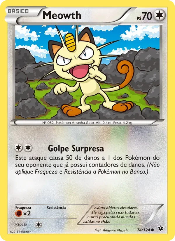 Meowth 74/124 Fusão de Destinos