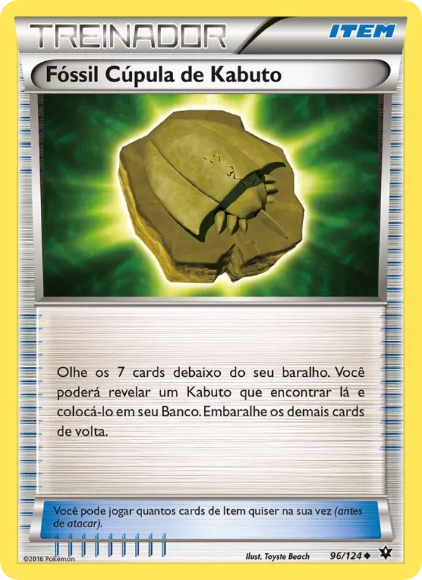 Fóssil Cúpula de Kabuto 96/124 Fusão de Destinos