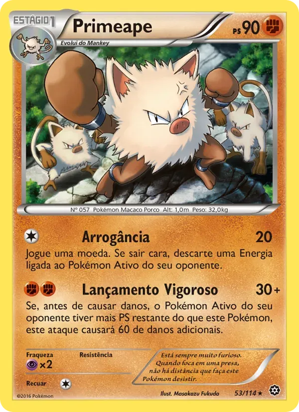 Primeape 53/114 Cerco de Vapor