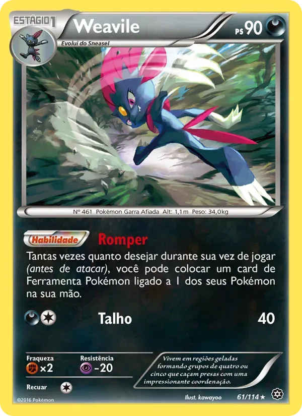Weavile 61/114 Cerco de Vapor