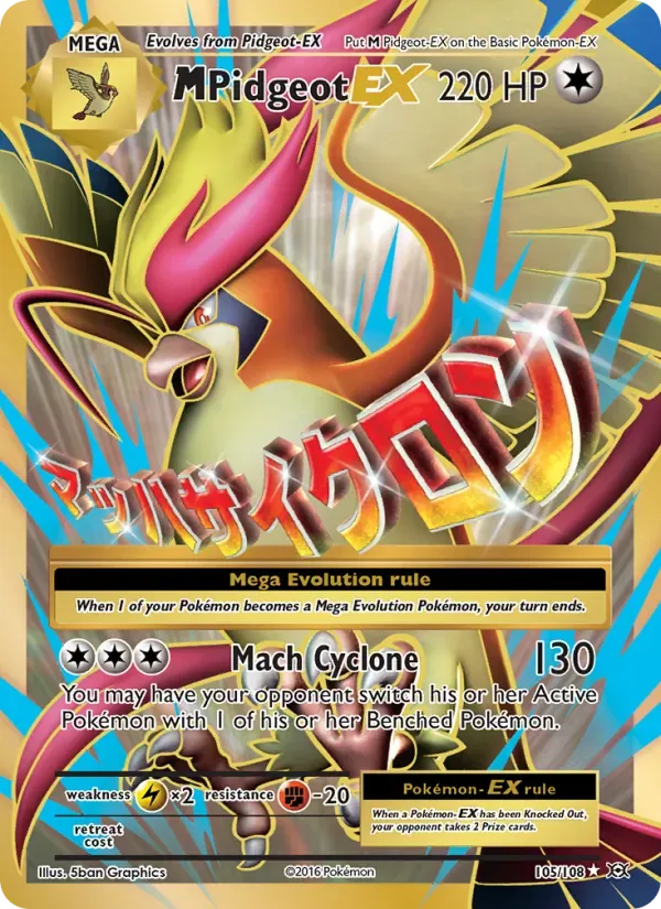 M-Pidgeot EX 105/108 Evoluções