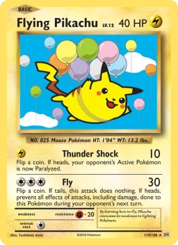 Pikachu Voador 110 Evoluções