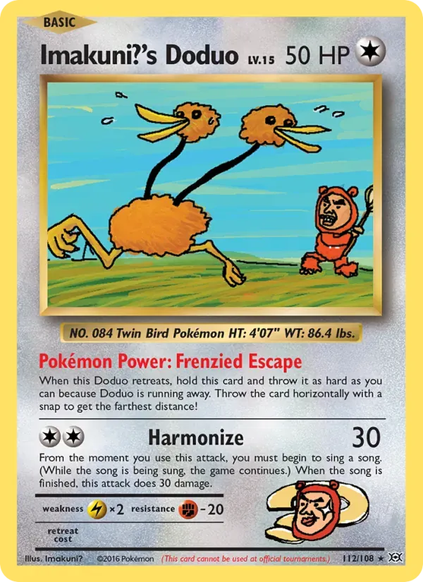 Doduo de Imakuni? 112/108 Evoluções