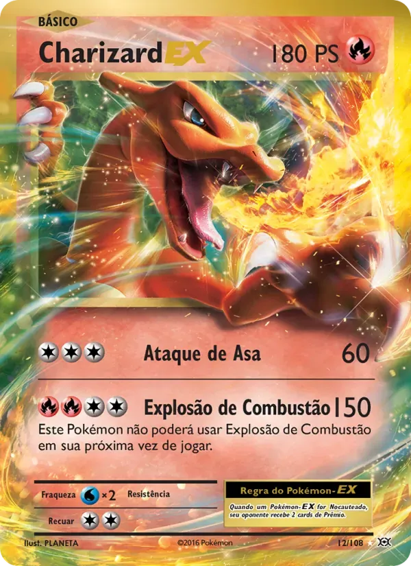 Charizard EX 12/108 Evoluções