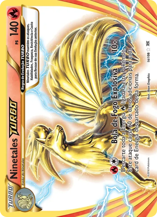 Ninetales TURBO 16/108 Evoluções