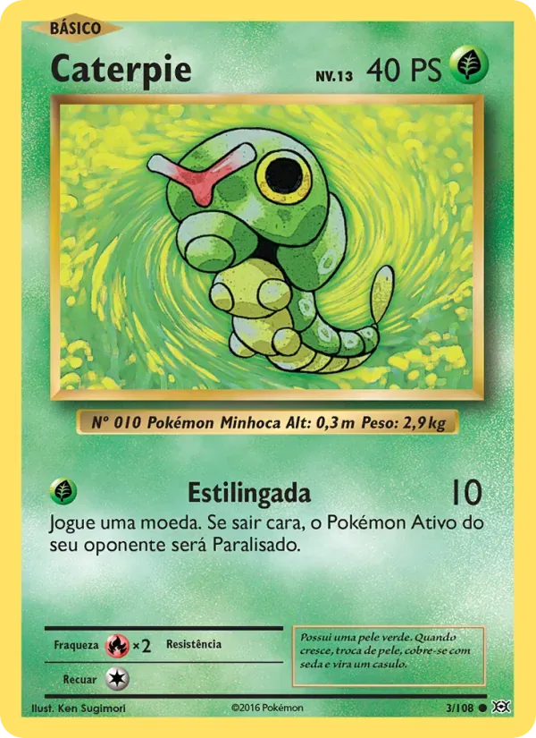 Caterpie 3/108 Evoluções