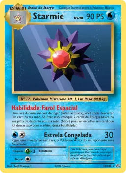Starmie 31 Evoluções