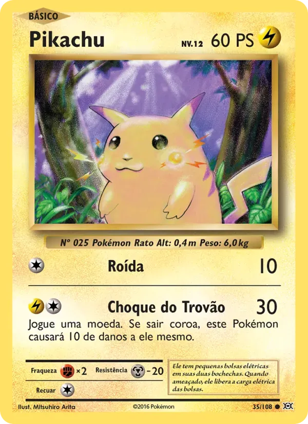 Pikachu 35/108 Evoluções