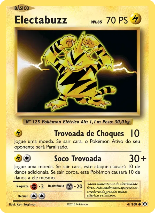 Electabuzz 41/108 Evoluções
