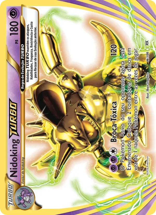 Nidoking TURBO 46/108 Evoluções