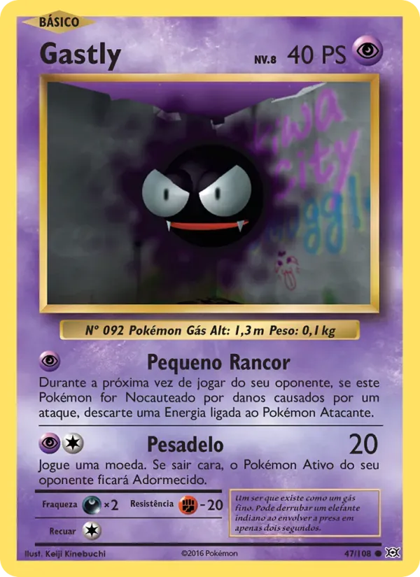 Gastly 47/108 Evoluções