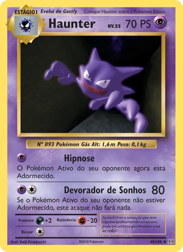 Haunter 48/108 Evoluções