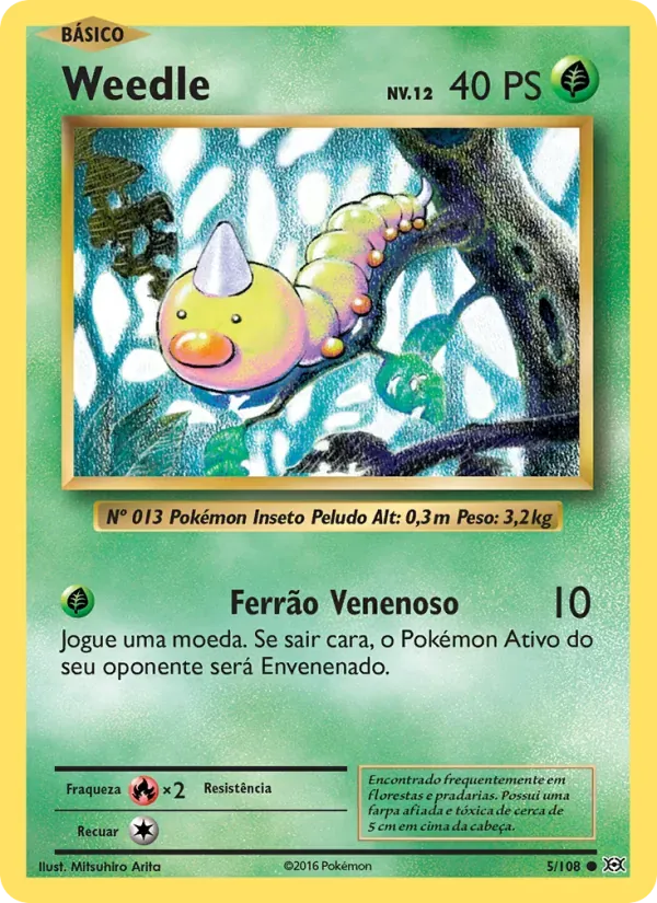 Weedle 5/108 Evoluções
