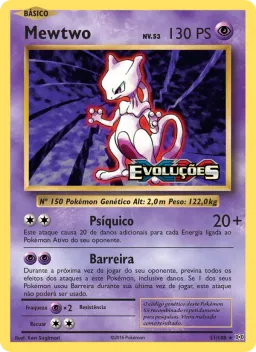 Mewtwo 51 Evoluções