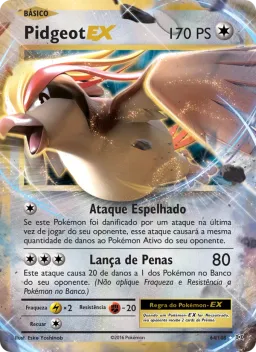 Pidgeot EX 64 Evoluções