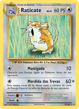 Raticate 67 Evoluções