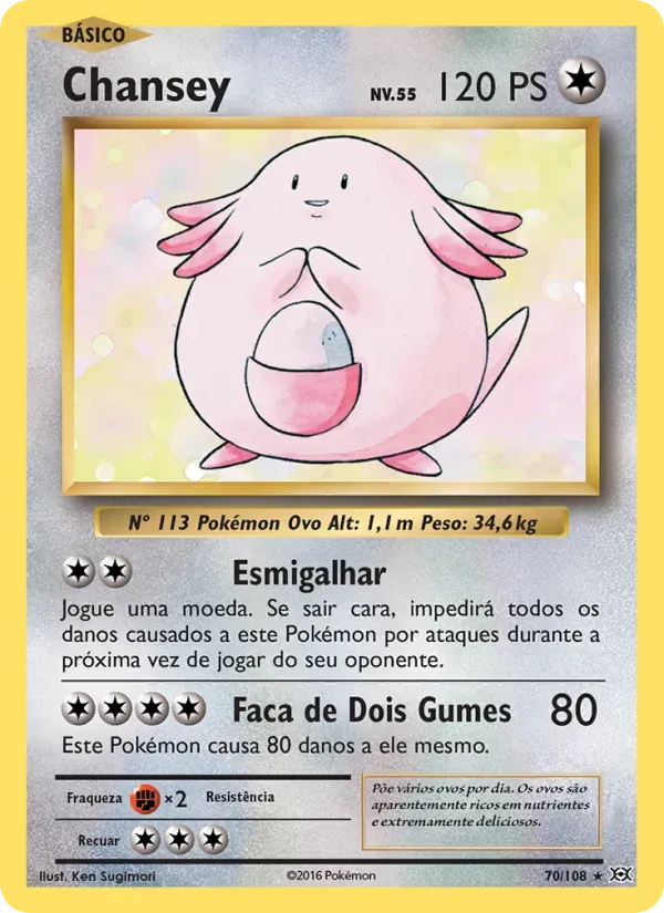 Chansey 70/108 Evoluções