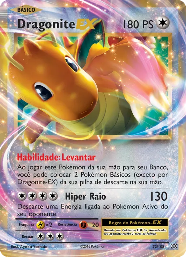 Dragonite EX 72/108 Evoluções