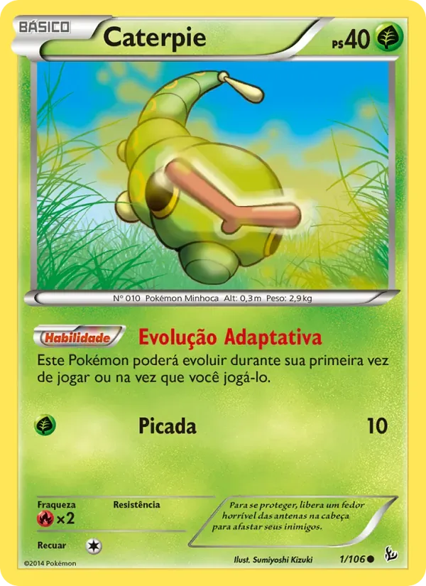Caterpie 1/106 Flash de Fogo