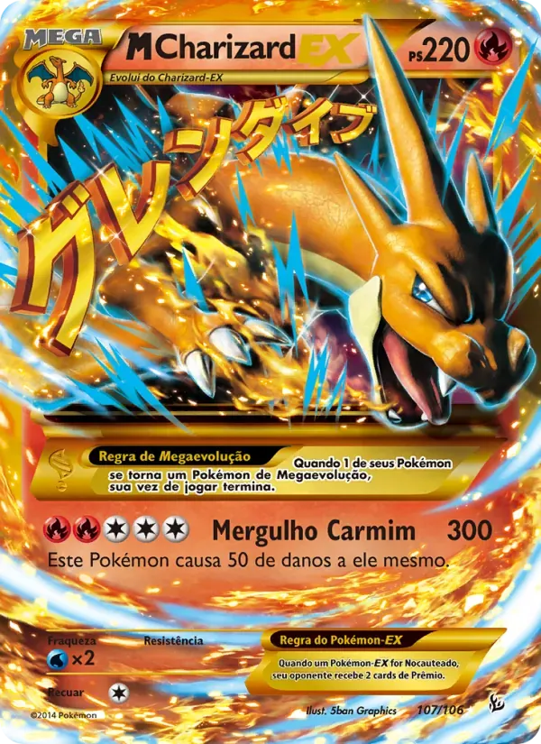 M-Charizard EX 107/106 Flash de Fogo