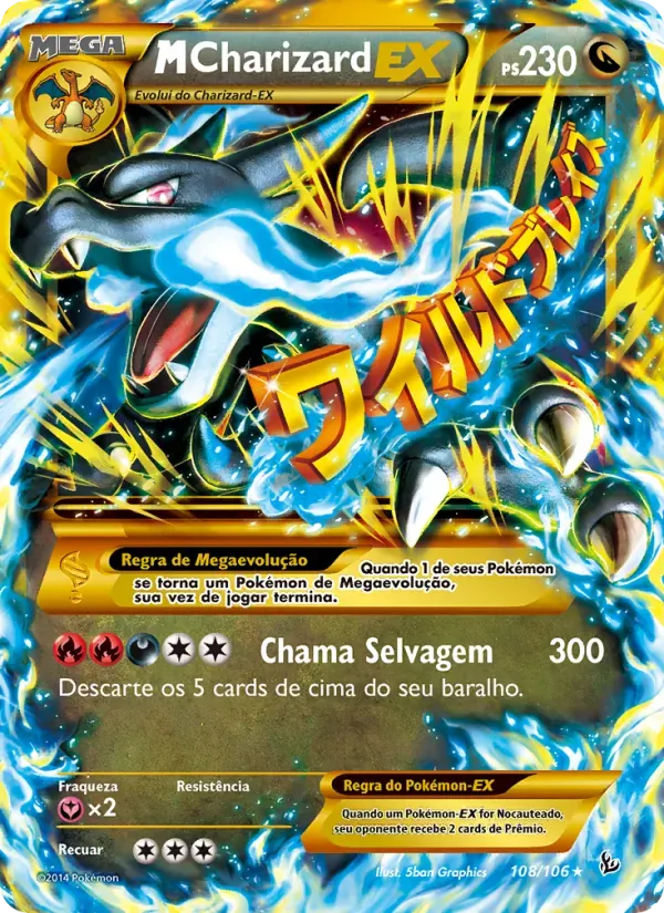 M-Charizard EX 108/106 Flash de Fogo