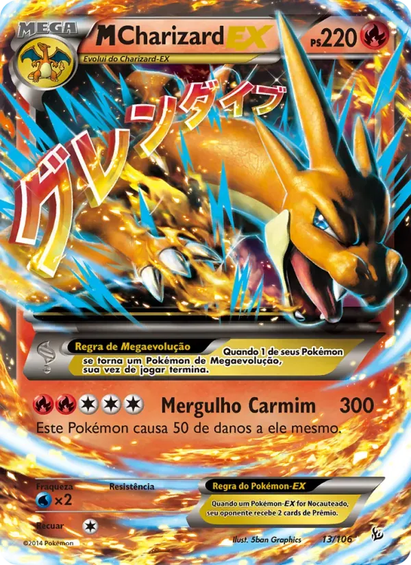M-Charizard EX 13/106 Flash de Fogo