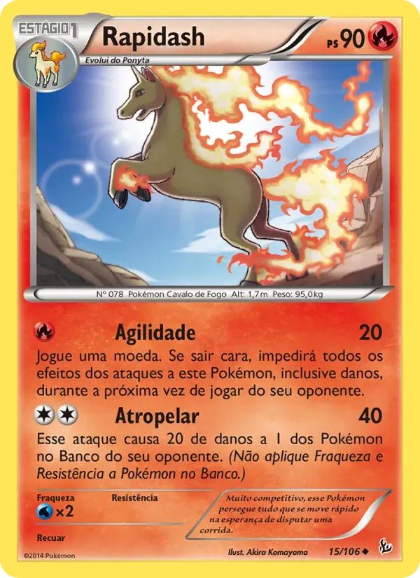 Rapidash 15/106 Flash de Fogo