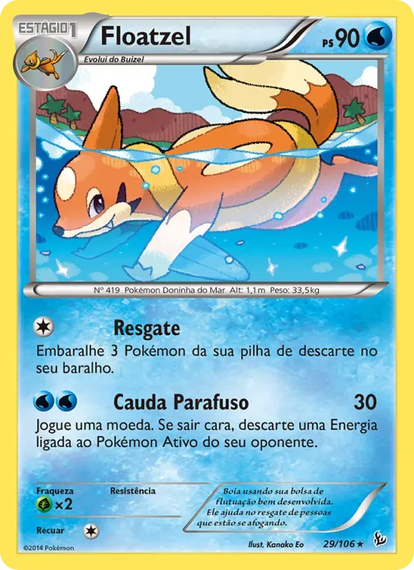 Floatzel 29/106 Flash de Fogo