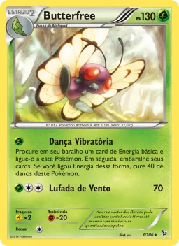 Butterfree 3 Flash de Fogo