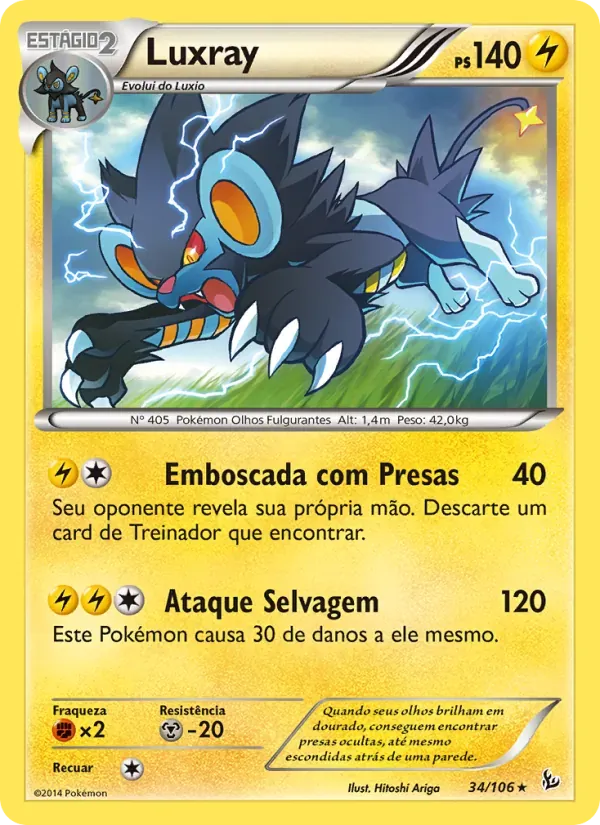 Luxray 34/106 Flash de Fogo