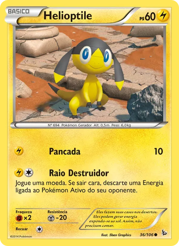Helioptile 36/106 Flash de Fogo