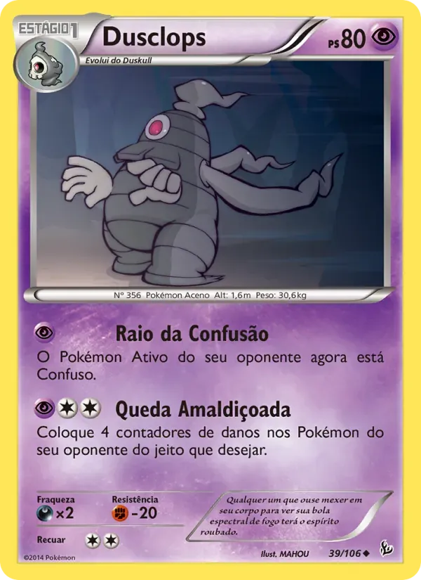 Dusclops 39/106 Flash de Fogo