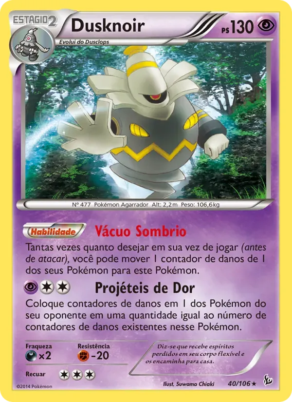Dusknoir 40/106 Flash de Fogo