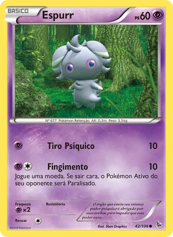 Espurr 42/106 Flash de Fogo