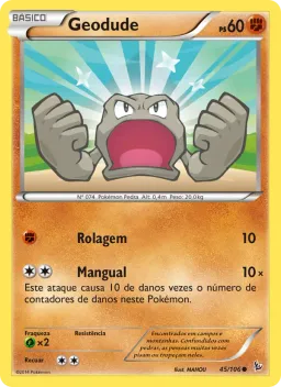 Geodude 45 Flash de Fogo