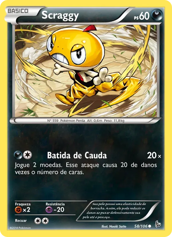 Scraggy 58/106 Flash de Fogo