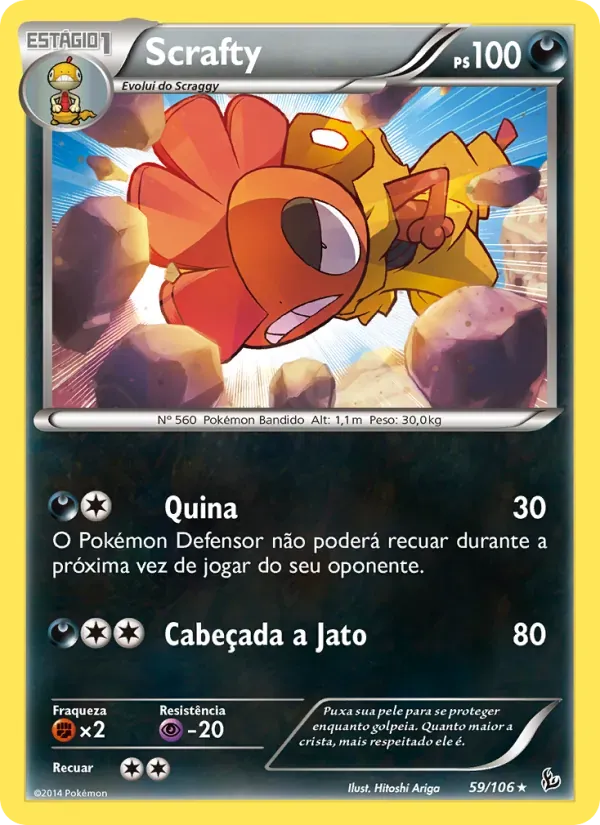 Scrafty 59/106 Flash de Fogo