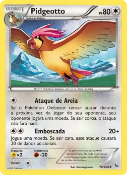 Pidgeotto 76 Flash de Fogo