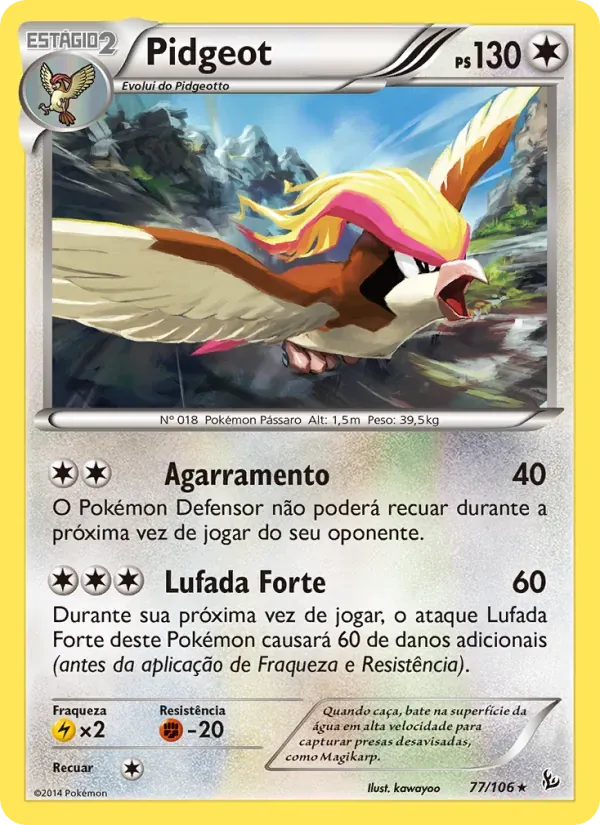 Pidgeot 77/106 Flash de Fogo