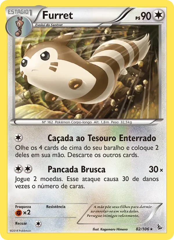 Furret 82/106 Flash de Fogo