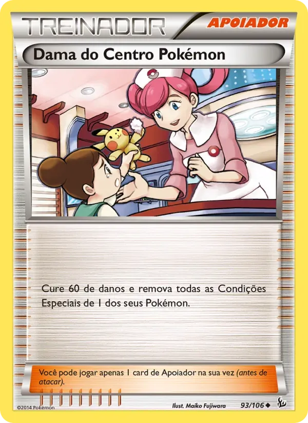 Dama do Centro Pokémon 93/106 Flash de Fogo
