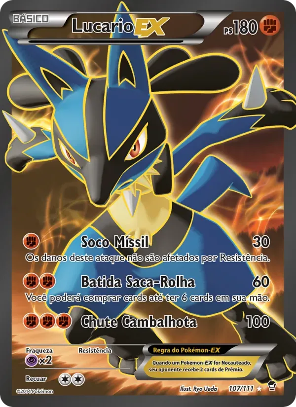 Lucario EX 107/111 Punhos Furiosos
