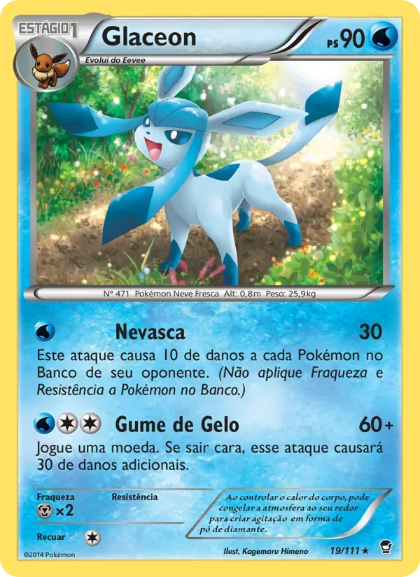 Glaceon 19/111 Punhos Furiosos