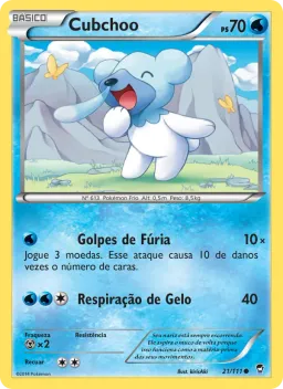 Cubchoo 21 Punhos Furiosos