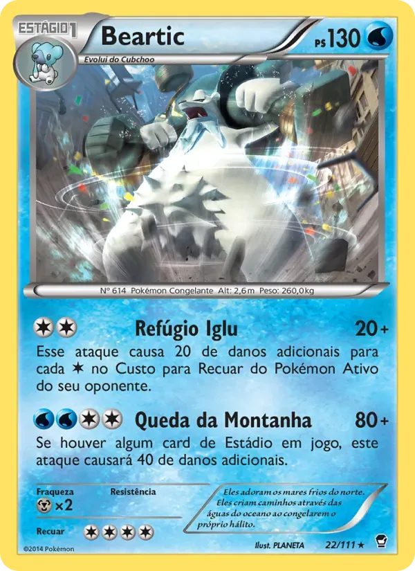 Beartic 22/111 Punhos Furiosos
